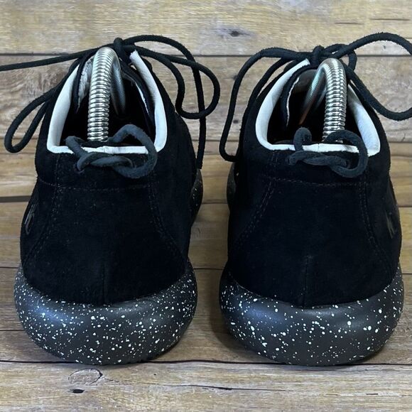 WB Moccasin Size Mens 6 Womens 7 True Black Hemera Fringe 100% Leather Suede - Picture 7 of 16